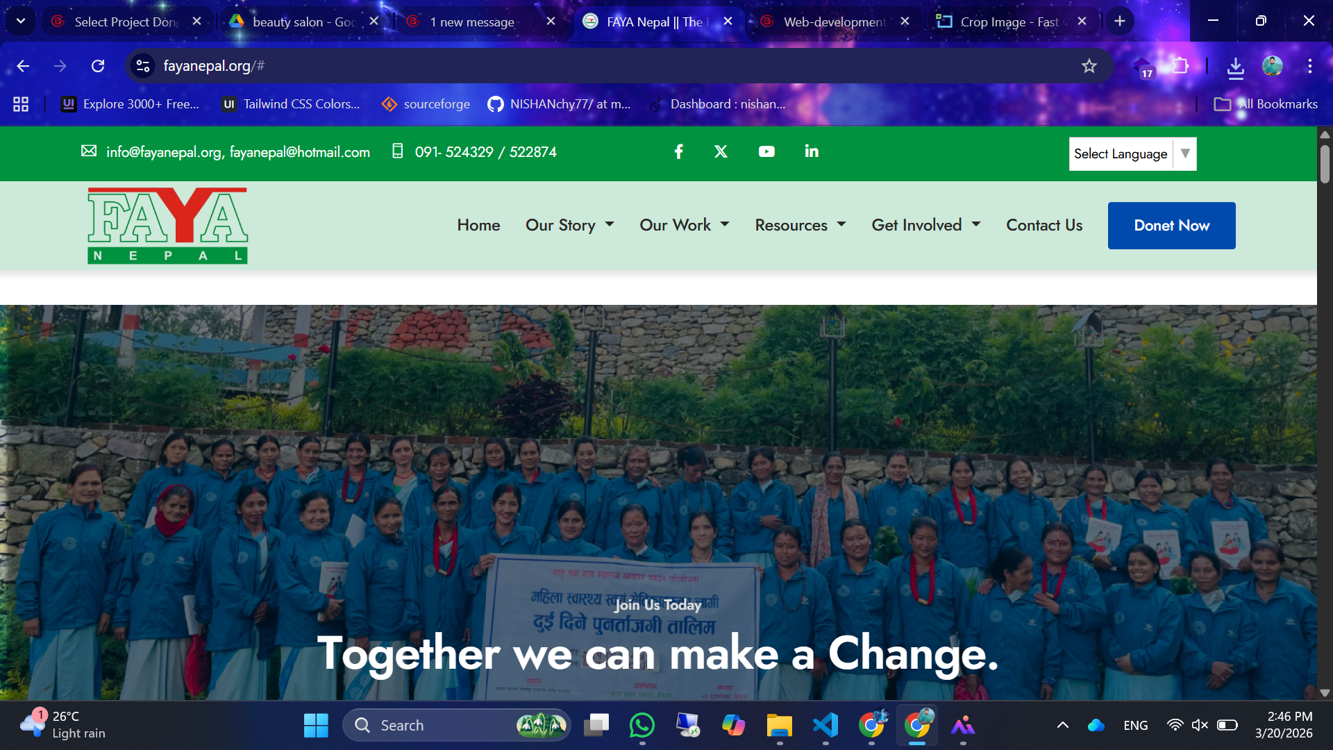 Faya Nepal Website
